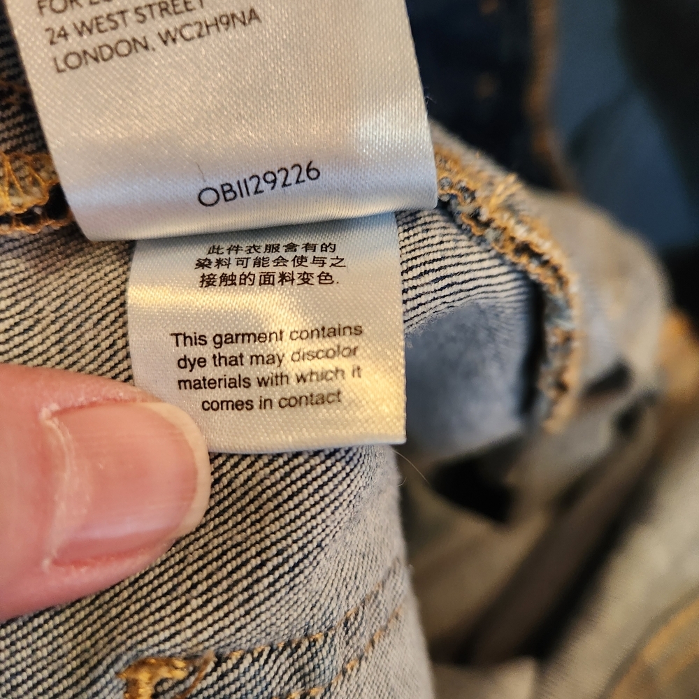 Anthropologie Pilcro And The Letterpress Button Fly High Rise Slim Jean Size 26 - Picture 12 of 14